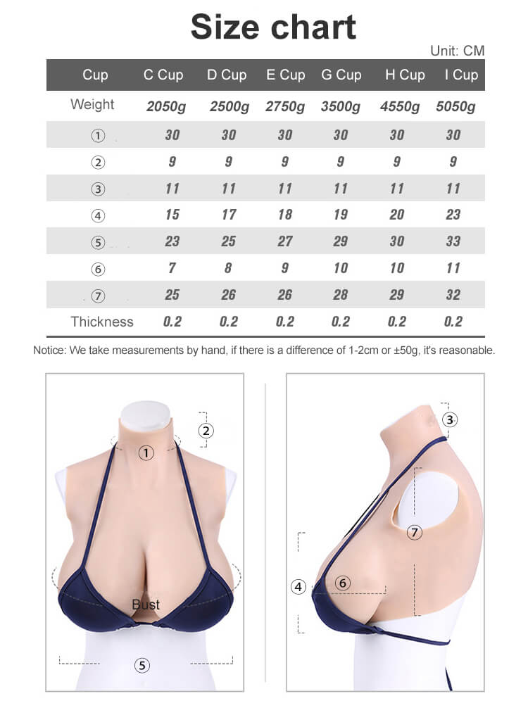 Fake boobs with a cooler and more comfortable style to wear for  crossdressing or cosplay Realistic and comfortable silicone breast 6 cups  available [CD295]