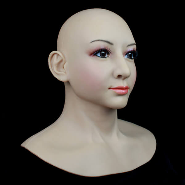 Realistic Full Head Silicone Mask For Transvestites Crossdresser Female Face Mask 2019 Cd26