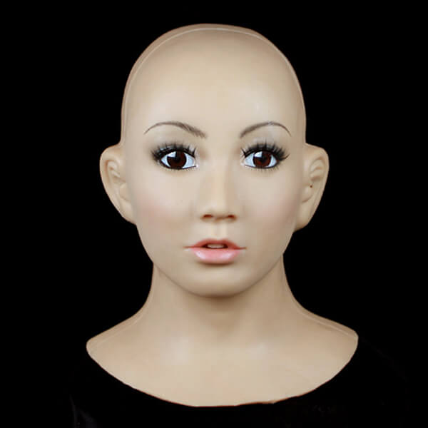 Full head female mask transgender with makeup Silicone face mask on ...